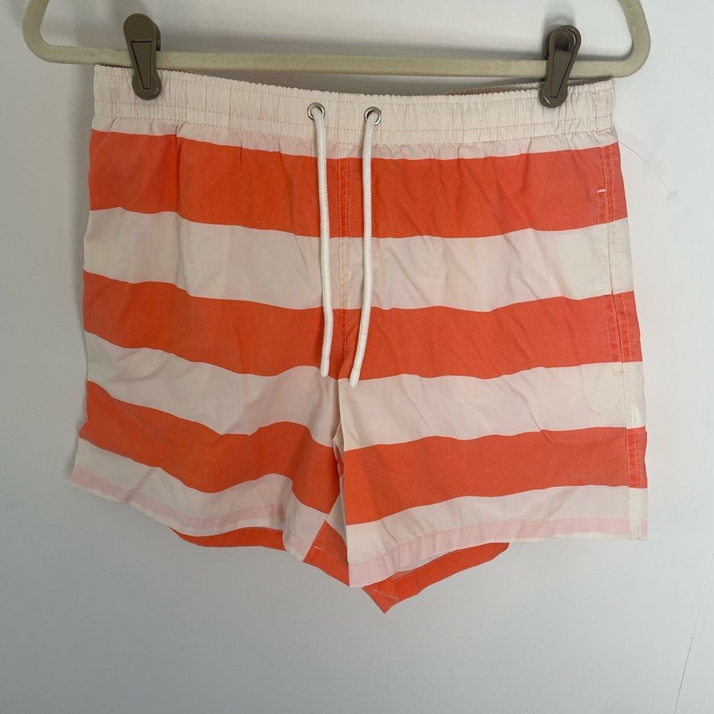 Zara Men’s Striped Swim Shorts NWT size large